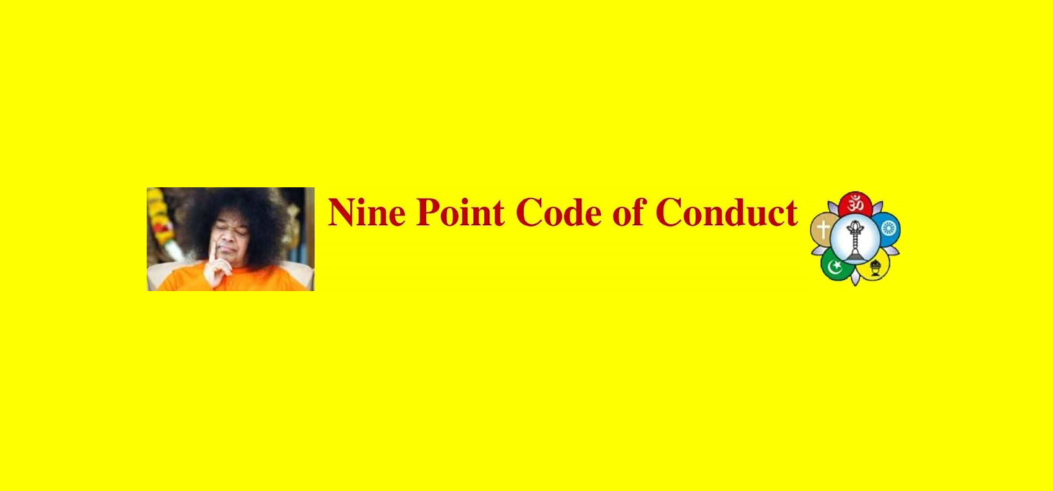 9 Point Code of Conduct